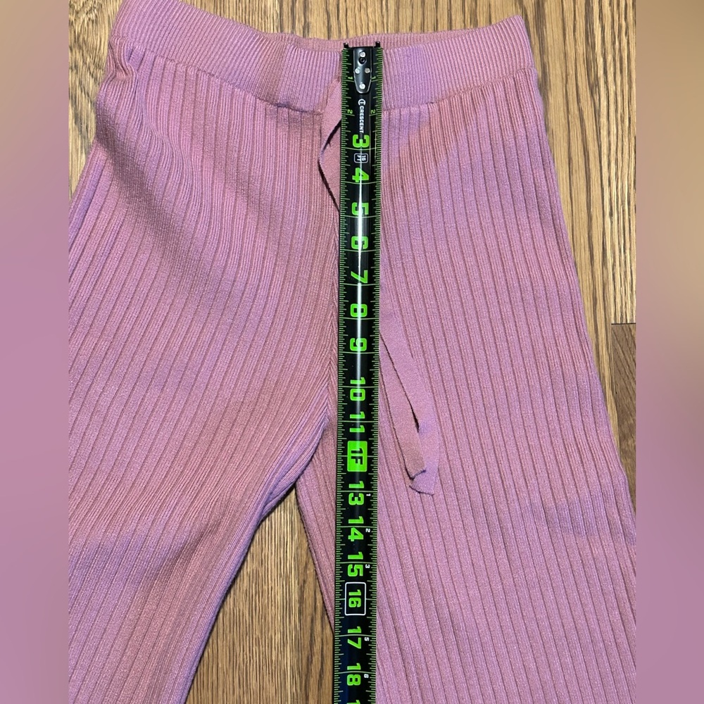 *Lulu's 2 pc Mauve Ribbed Knit Sweater & Pants Set - Picture 10 of 15